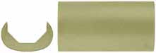 Shallow Crescent Muzzle Cap, for 13/16" octagon barrel, brass